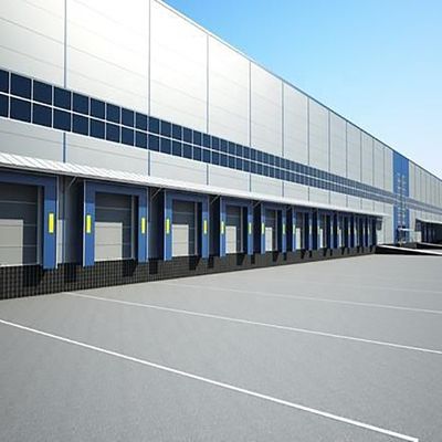 GB Facilité de stockage de métaux standard entrepôt bâtiments préfabriqués avec faisceau en forme de H