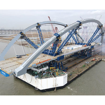 Kits de structure en treillis de pont à poutres caissons préfabriqués selon les normes européennes, fabrication de ponts en arche à structure en acier