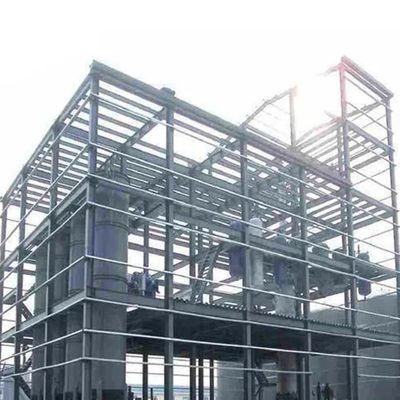 Bâtiments industriels en structure acier profilés en H soudés avec fenêtres et portes en acier plastique / aluminium