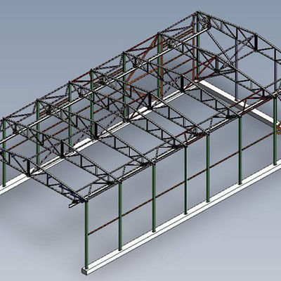 Structure d'acier personnalisable avec connexion soudée et revêtement galvanisé