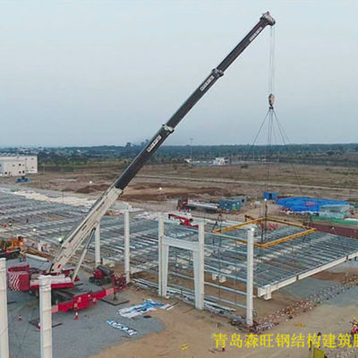 Construction d'un atelier de montage de cadres en acier préfabriqués avec dessin