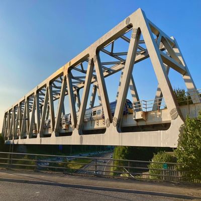 Pont piétonnier en acier préfabriqué, H Steel Bailey Bridge