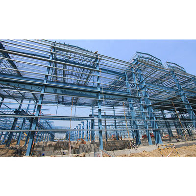 Structure en acier préfabriqué bâtiment d'entrepôt résistant au vent et au tremblement de terre