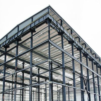 Entrepôt de structures en acier avec traitement de surface par laminage à chaud et peinture en acier européen S235 et S355