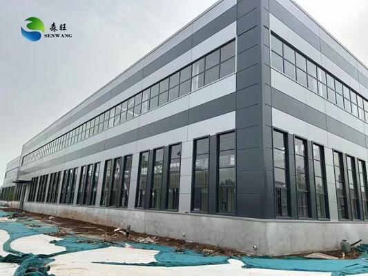 Atelier de structure en acier sismique 9 points avec acier léger Q355 et courte période de construction