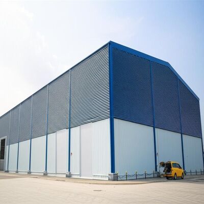 Suivez l'exigence du dessin Entrepôt à ossature d'acier avec une solution structurelle de 50 ans pour le stockage et la logistique industriels