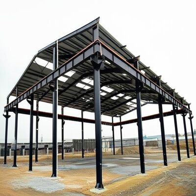 Entrepôt de structure en acier soudé à l'arc submergé (SAW) avec galvanisation selon la norme ASTM A123 Construction durable pour l'industrie