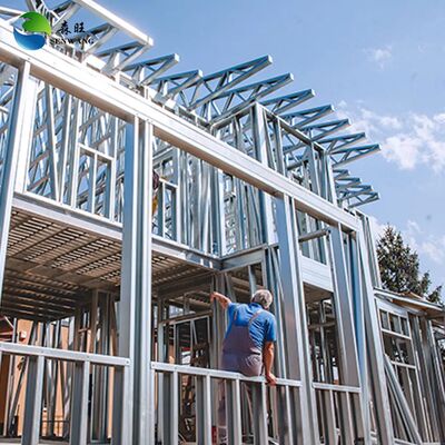 Entrepôt préfabriqué à installation rapide avec structure en acier léger et tôle de couleur acier de 0,5 mm