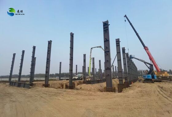 Résistance au vent jusqu'à 300 km/h entrepôt de structure en acier avec 50 ans de durée de vie et options de couleurs personnalisées