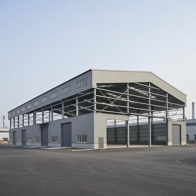 Entrepôt d'acier préfabriqué de construction rapide avec une large envergure et une conception économe en énergie