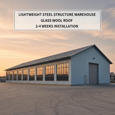 Charge de vent 0,35 kN/m² Grade de résistance sismique 8 Entrepôt en structure d'acier galvanisé avec conception CAO personnalisée