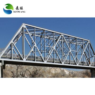 Pont en structure d'acier coupe-vent avec une résistance élevée à la corrosion et une conception préfabriquée pour les environnements difficiles