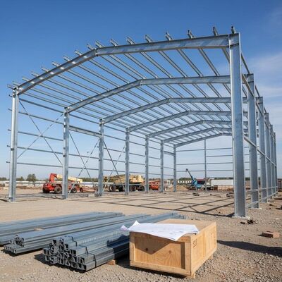 Entrepôt de structure en acier personnalisable avec une longue durée de vie et une structure robuste adaptée au stockage à grande échelle