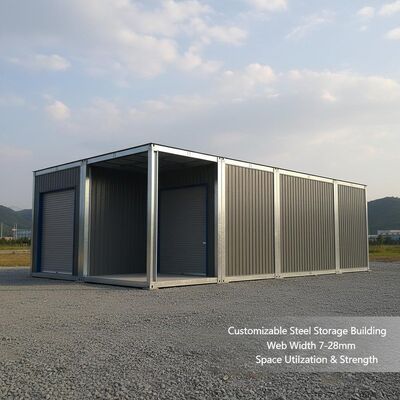 Bâtiment de stockage en acier personnalisable Largeur de la toile 7-28 mm Conçu pour une utilisation de l'espace et une résistance structurelle durable