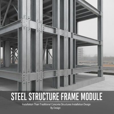 Temps d'installation plus court que les structures en béton traditionnelles, partie du cadre de structure en acier, varie selon la conception, système de bâtiment modulaire
