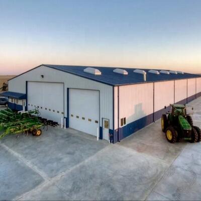 Bâtiment à structure en acier haute résistance à conception personnalisée pour la construction rapide d'entrepôts agricoles