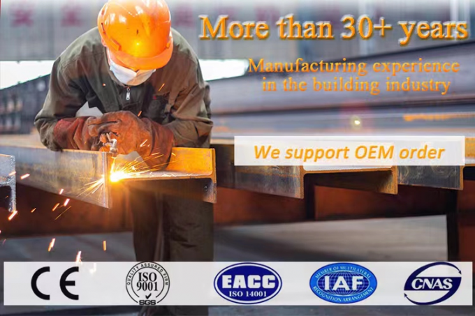 Q355 ou Q235 Entrep&ocirc;t de cadre Ateliers m&eacute;talliques pr&eacute;fabriqu&eacute;s 0