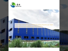 Nouvelle structure en acier de style entrepôt de bâtiment métallique en acier, atelier de construction, grand bâtiment préfabriqué