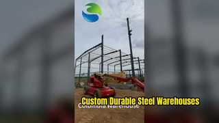 Solutions industrielles durables d'entrepôt de structure métallique sur mesure
