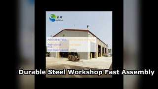 Solution industrielle préfabriquée d'atelier de structure métallique durable